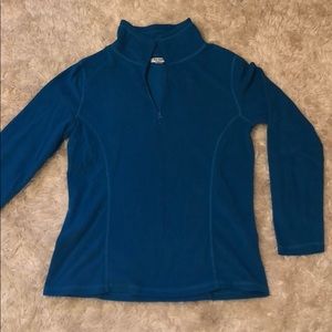 Turquoise quarter zip pullover